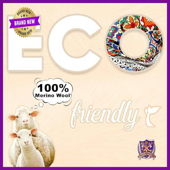 Oversized 100% Merino Wool Pashmina Wrap Blanket Shawl for Women - Picture 3 of 8